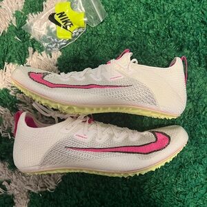 Nike Zoom SuperFly Elite 2 Sail Pink Track Spikes Men Size 10.5 CD4382-101